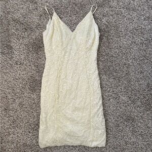 Windsor Cream Lace Mini Dress